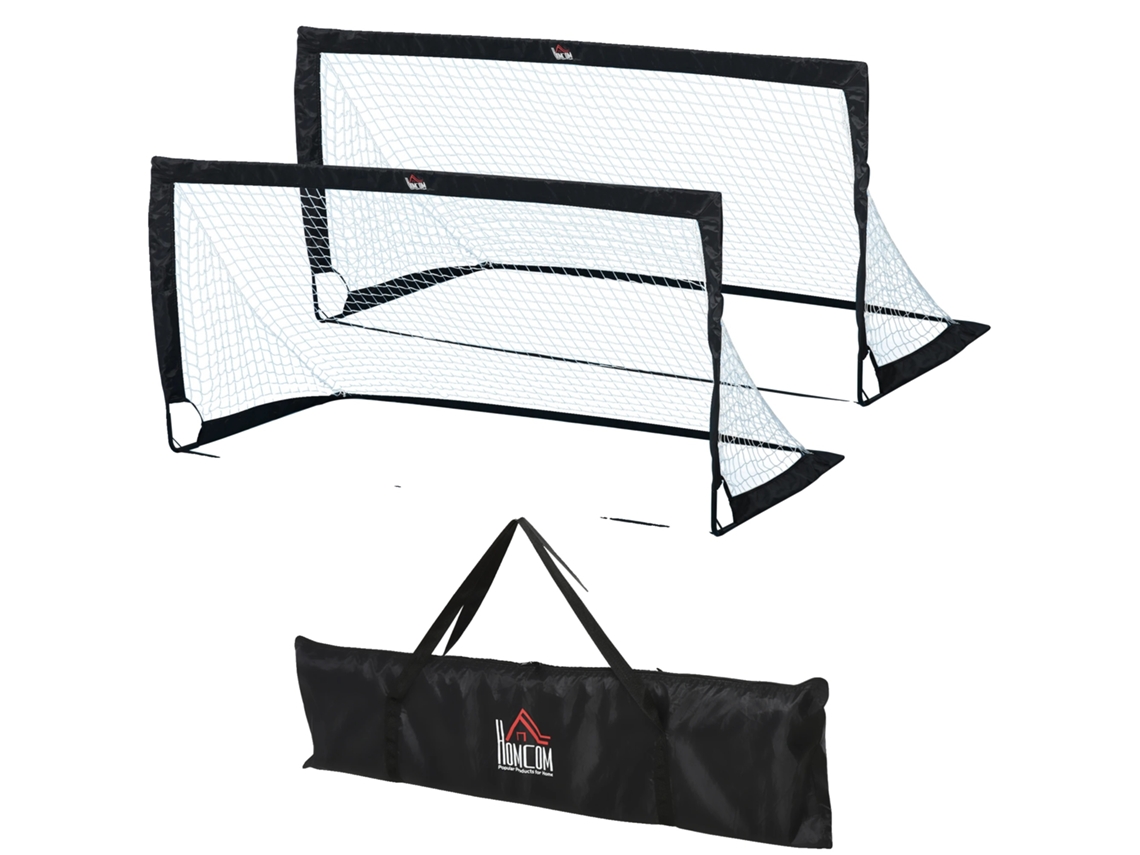 Gols De Futebol, Design Durável, Portátil Com Bolsa De Transporte, Preto