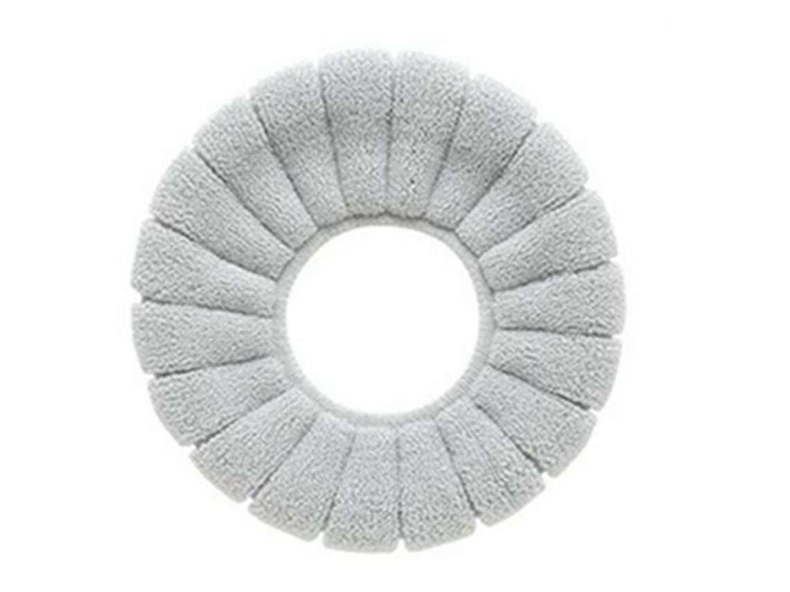 Assento de Inodoro de 5 Camadas, Lavável, Caliente, Gris, Acrílico, Estirable S/MARCA