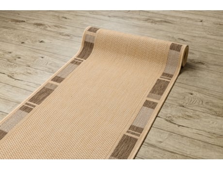 Passadeira DYWANY LUSZCZOW Sizal Floorlux Modelo Polipropileno Bege (80x220cm)