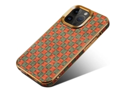 Capa Laranja para iPhone 12 pro max VEANXIN Dourado