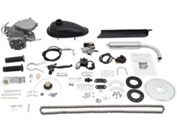 Kit De Motor De Bicicleta 80cc - 2-tacto Motor - Ignição Cdi - Cilindro Único - Para Bicicletas Com Roda De 26/28 Polegadas - Tanque De Combustível Pr