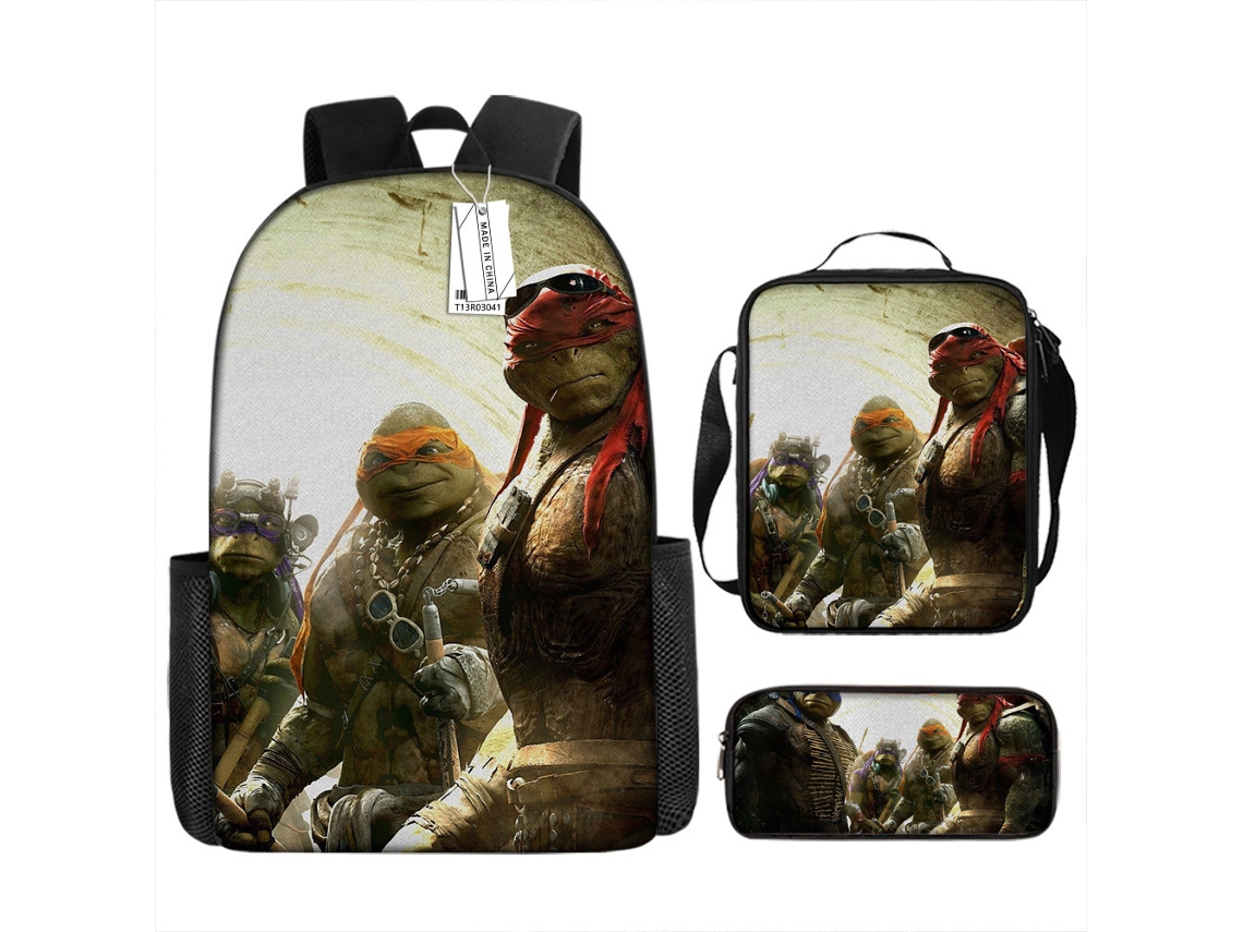 Conjunto de Três Peças Da Mochila KOHREE Teenage Mutant Ninja Turtles