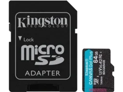 Cartão de Memória KINGSTON Micro MSDXC Canvas Go+ G4 64G +Adaptador