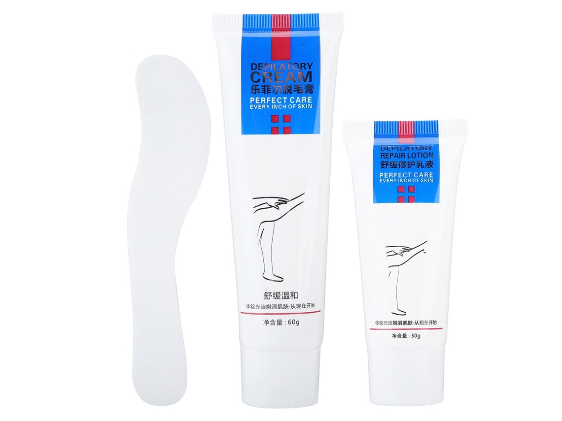 Kit De Depilação Suave Com Creme Depilatório 60ml E Creme Reparador 30ml