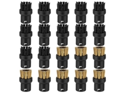 Conjunto De 20 Cabeças De Escova Para Limpeza A Vapor, Acessórios De Reposição Para Superfícies Duras._glo