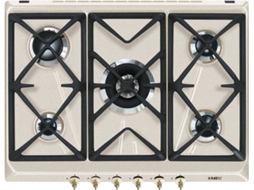 Placa de Gás SMEG SRV876AVOGH2 (Gás Butano-Propano - 68.5 cm - Creme)