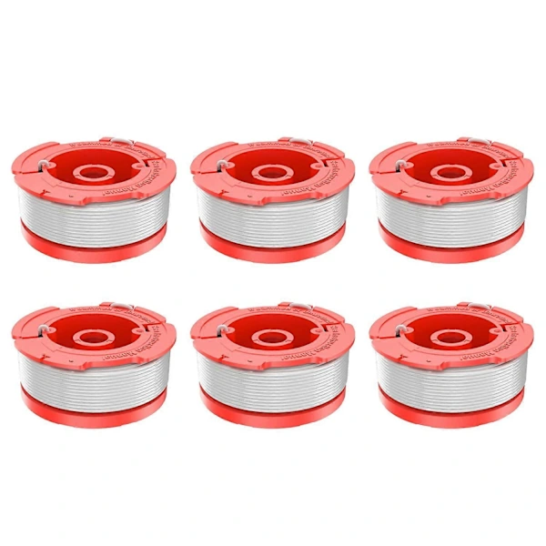 Kit com 10 Carretéis de Fio para Aparador de Grama AQUAFORGE, compatível com Black+decker Lst136 Tipo 1/2 90567077