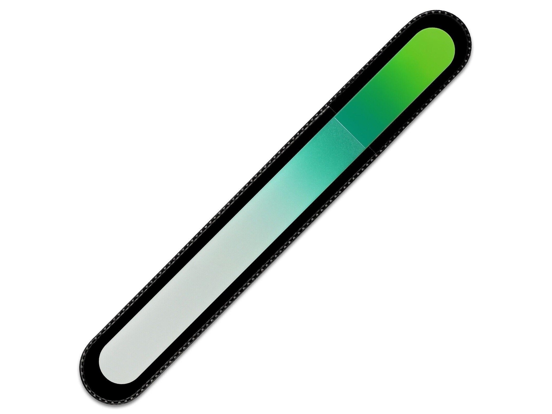 Arquivo De Unha De Vidro Arco-íris Grande R-b9 - Verde Samambaia