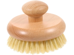 Escova De Banho Iplusmile Com Cabo Redondo Pequeno, Escova Esfoliante Com Fibras Naturais De Sisal Para Uso Doméstico