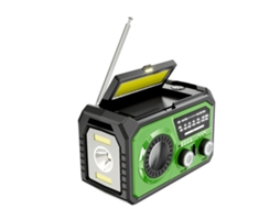 Rádio Emergência 16000mah com Manivela Solar Noaa/am/fm Portátil