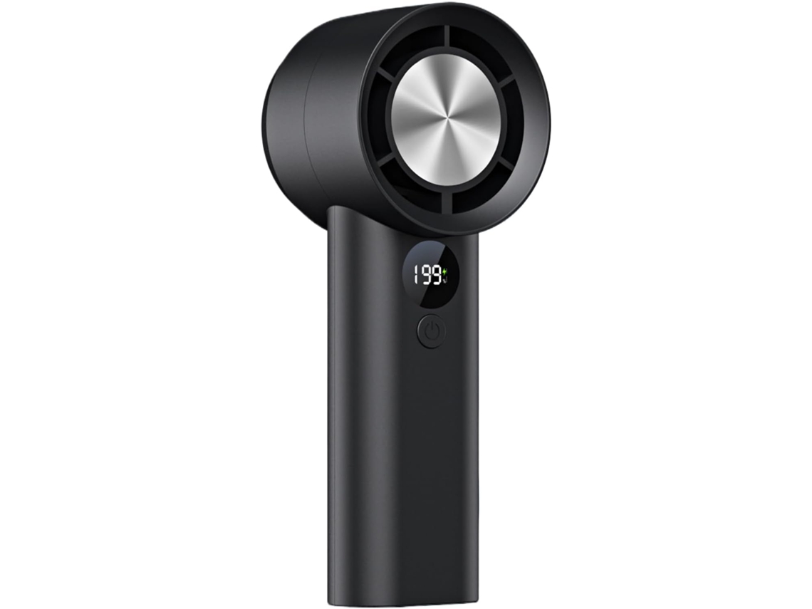 Ventilador Portátil De Mão, Ventilador Pessoal Recarregável Via Usb, 199 Velocidades Essencial Para Dias Quentes, Viagens Gokoco
