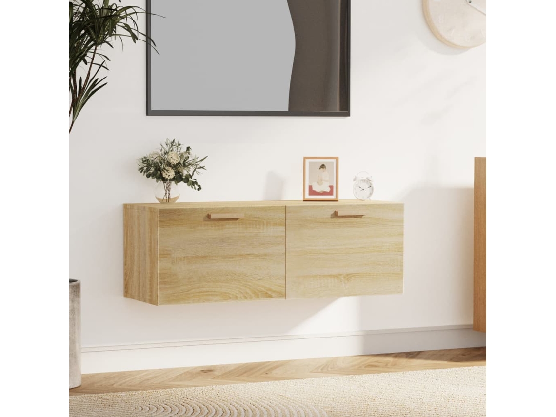Wall Cabinet, Wall Cabinets Vidaxl Marrom Madeira Processada (n/a)