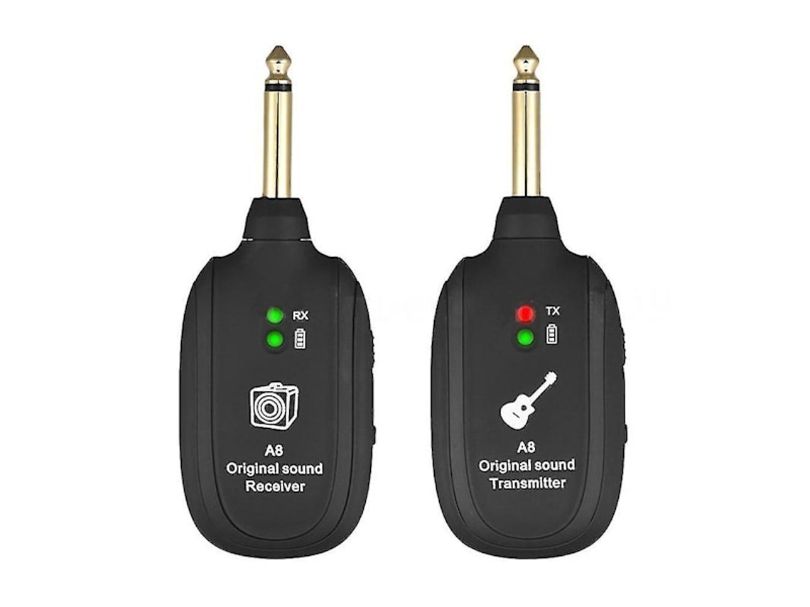 Sistema de Transmissão Sem Fio para Guitarra, Captador Sem Fio para Guitarra Elétrica, Transceptor Sem Fio A8 AQUAFORGE