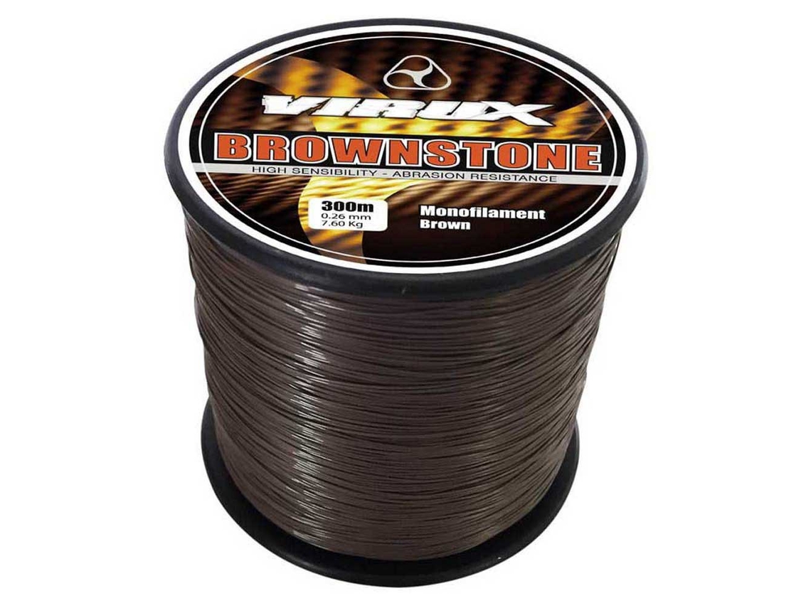 Monofilamento Brownstone 300 M Castanho 0.260 Mmvirux