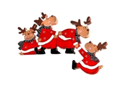 Decoração de porta natalícia four fawns por LAXISCREED para o Natal e festas