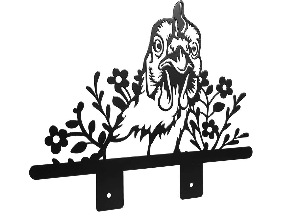 Estaca Metálica em Formato de Galinha. Estaca Decorativa para Jardim, Gramado e Áreas Externas. para Projetos de CHABERLU
