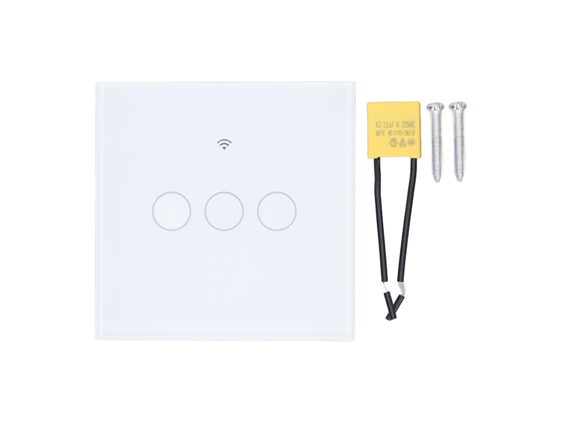 2026 interruptor de Parede Inteligente Touch 3 Gang Wifi Rf433 Controle por Voz Temporizador 80 260v