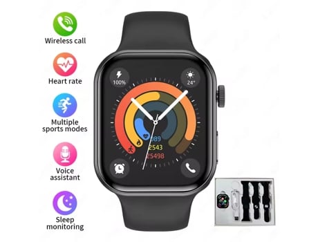 Relógio Inteligente 2.01 - Chamadas Sem Fios, Monitoramento Cardíaco 24h, Assistente De Voz, Modos Esportivos, Ip68