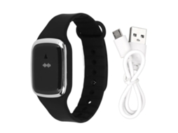 Pulseira Repelente de Mosquitos Ultrassônica EOOCOO (recarregável Via Usb com Display de Hora)