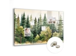 Quadro Magnético Paisagem Florestal Para O Escritório Espelharte (90x60 Cm)