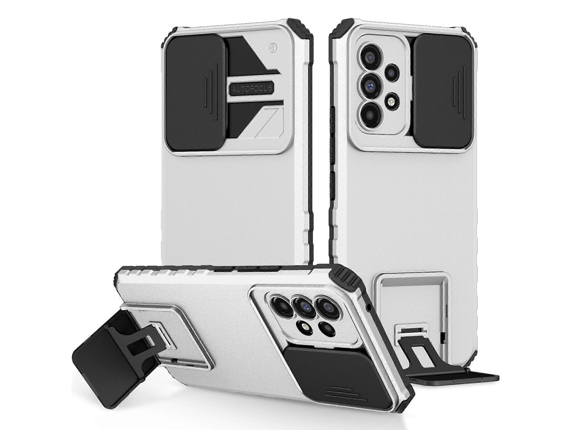 Capa Para Celular Samsung Galaxy A53 5g Com Suporte Estereoscópico E Proteção Deslizante Para Câmera.