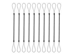 Conjunto De 10 Cordões Elásticos Espirais Anti-perda Para Canetas, Suporte Retrátil Para Tablets, Cordão De Plástico Para Prender Canetas Em Pran