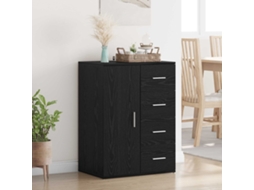 Vidaxl Buffet Carvalho Preto 59 X 39 X 80 Cm Madeira Processada