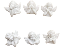 6 Alfinetes De Polegar Em Estilo Barroco Com Desenho Anjo E Texto