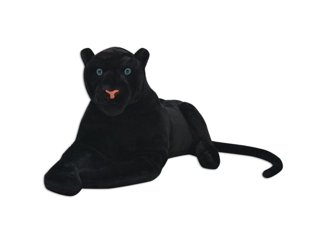 Peluche VIDAXL Preto Fabric