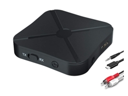 Receptor transmissor de áudio Bluetooth 5.0, adaptador de áudio sem fio Bluetooth 2 em 1 adequado para PC, TV, fones de