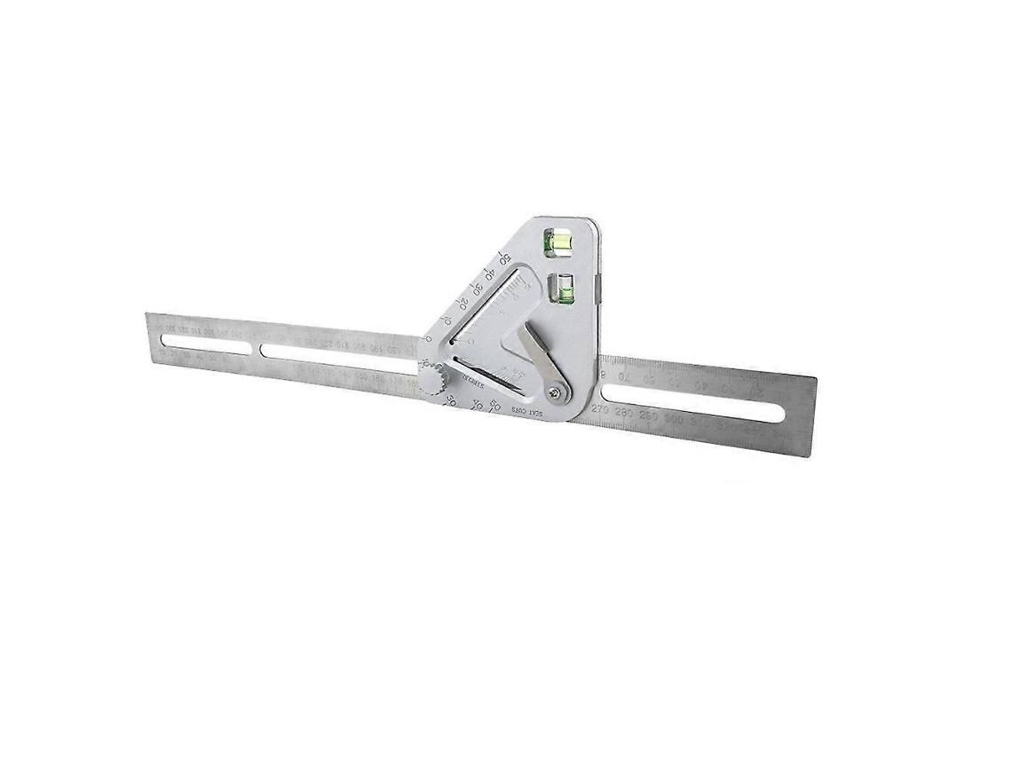 1 Régua Triangular Multifuncional De Aço Inoxidável Para Marcenaria, Régua Triangular Premium Ajustável