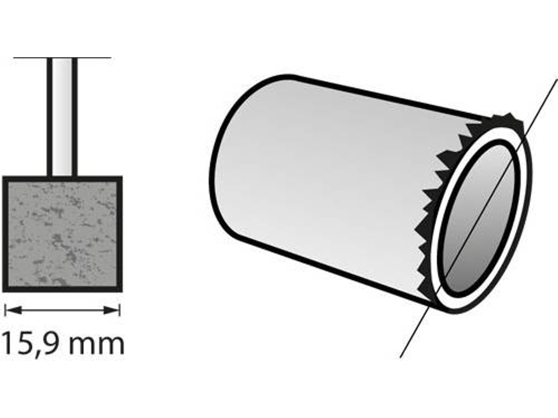 Conjunto de 2 Pedras de afiar DREMEL 15,9mm Alumínio