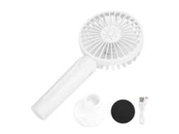 Ventilador Usb (carregamento Portátil, Desktop E De Mão) Branco