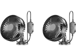 2 Ventiladores De Ventosa Para Carro, Ventilador Usb Portátil 12v 24v Universal, Ventilador De Resfriamento Silencioso E