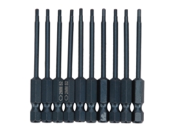10 Peças De Parafuso De Broca Com Chave De Boca Hexagonal Aço Liga S2 6,3mm D 65mm L Ferramenta Elétrica Manual Hardware