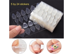 Rebe - 120 adesivos respiráveis de dupla face para unhas, ideais para manicure e decoração de unhas postiças.