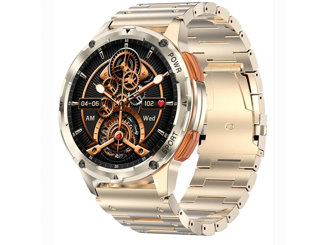 Smartwatch com Tecido Hd Amoled Bluetooth Chamadas Frequência Cardíaca Pressão Arterial Monitoramento e Rastreamento de Oxigênio no Sangue Bestvite
