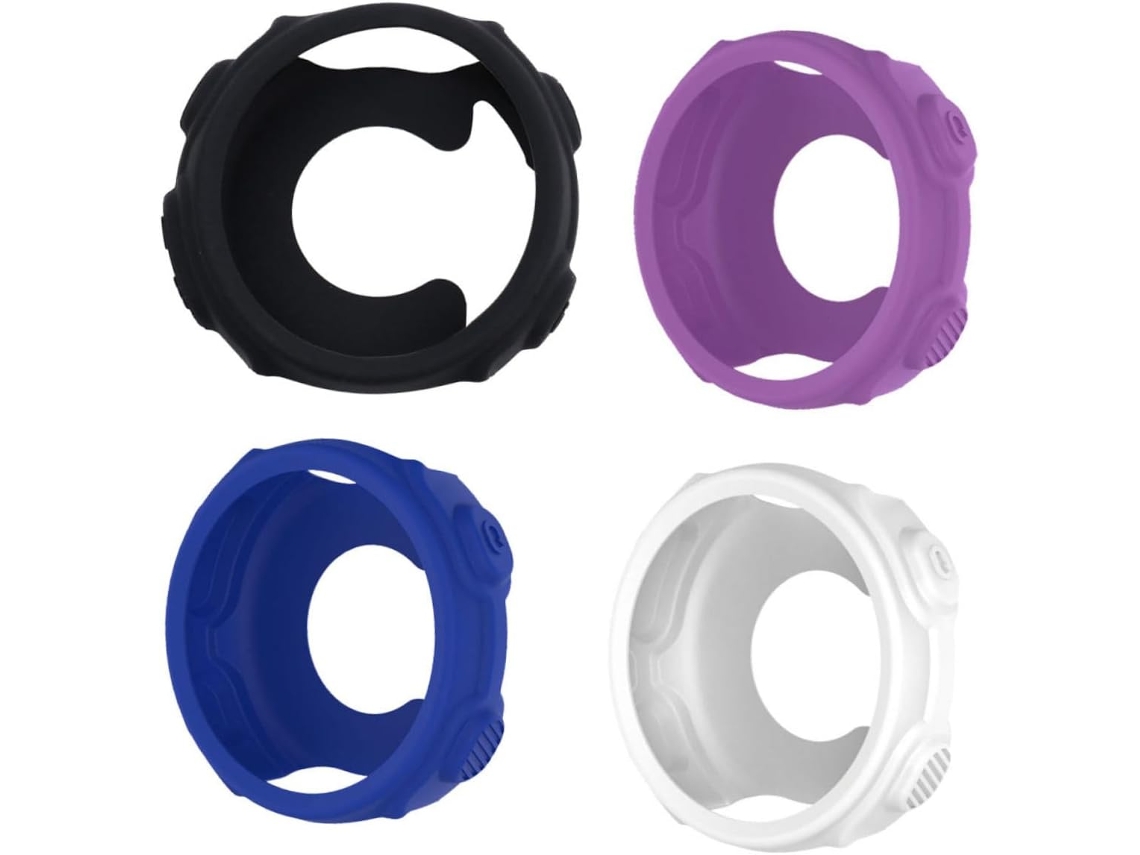 Conjunto De 4 Capas Protetoras De Silicone Para Forerunner, Estrutura Protetora Leve Para Smartwatch Gokoco