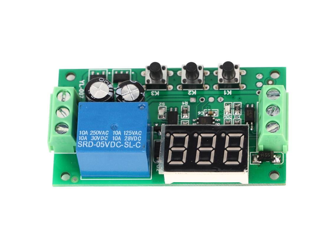 Módulo de Relé Placa de Controle Interruptor com Atraso Led Dc 5v Componentes Eletrônicos