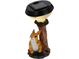 Luminária Solar Em Forma De Coelho Para Decoração De Jardim, Estátua De Animal Feita À Mão Em Resina, Iluminação Externa.