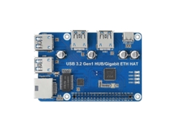 Para Placa De Expansão Usb 3.2 Gen1 Hub Eth Hat Brilvibera