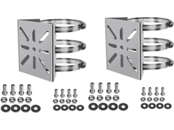 Adaptador Universal para Poste Vertical com 6 Argolas, 2 Peças. SFUSHOS