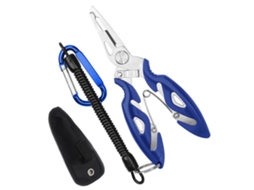 Alicate de Pesca Inox com Retira Gancho e Cordão