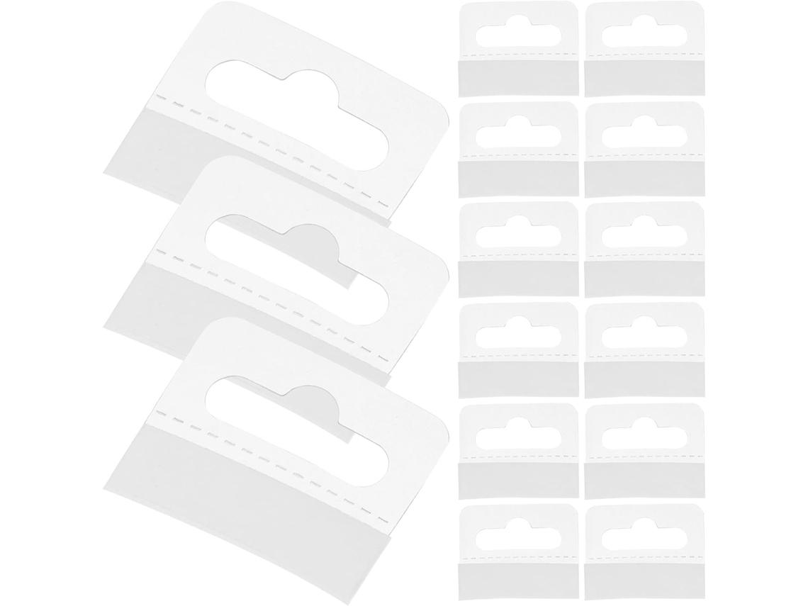 200 Ganchos Autoadesivos Transparentes Em Pvc Para Etiquetas