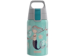 Garrafa De Água Azul Sigg Shield One Atlantis De 0,5l Ideal Para Crianças E Sustentável.