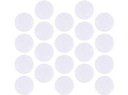 Pacote Com 3 Filtros Redondos De Algodão Branco De 16x1mm Para Máquinas De Beleza.