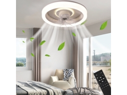 Ventilador De Techo Con Luz Y Cabezal Móvil (blanco)