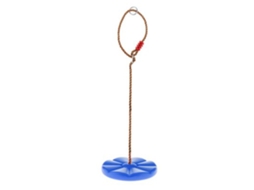 Mali balanço de Disco para Árvore em Plástico Resistente com Corda Pe para Crianças Brinquedo Outdoor Azul