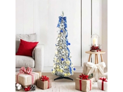Vidaxl Árvore De Natal Artificial Com 50 Leds Branco 120 Cm Pvc