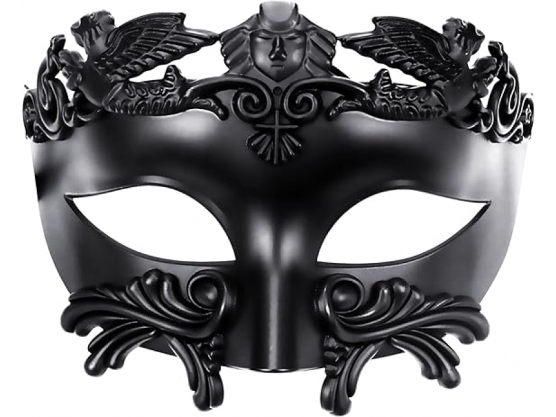 Máscara De Baile De Casamento Romana Grega Antiga, Guerreiro Espartano, Máscara Veneziana Masculina, Máscara Para Baile De Casamento, Carnaval M